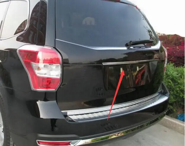 

For SUBARU FORESTER 2014- 2017 Chrome Rear Trunk Door Handle Cover Tail Gate Trim Back Boot Garnish Moulding Styling Sticker