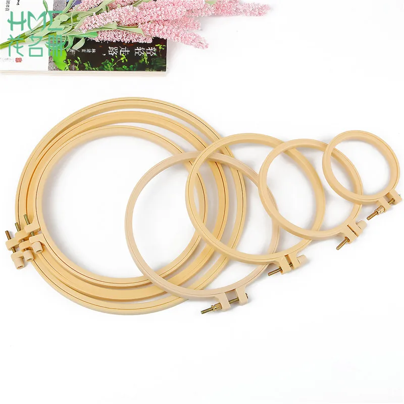 3-10 inch Plastic Frame Embroidery Hoop Ring Round For Cross Stitch DIY Handmade
