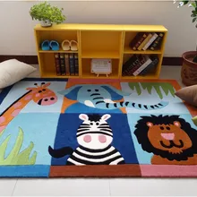 Милые ковры с рисунками животных дизайнерские детские ковры и ковры в стиле зоо, элегантное голубое небо, коврики для спальни