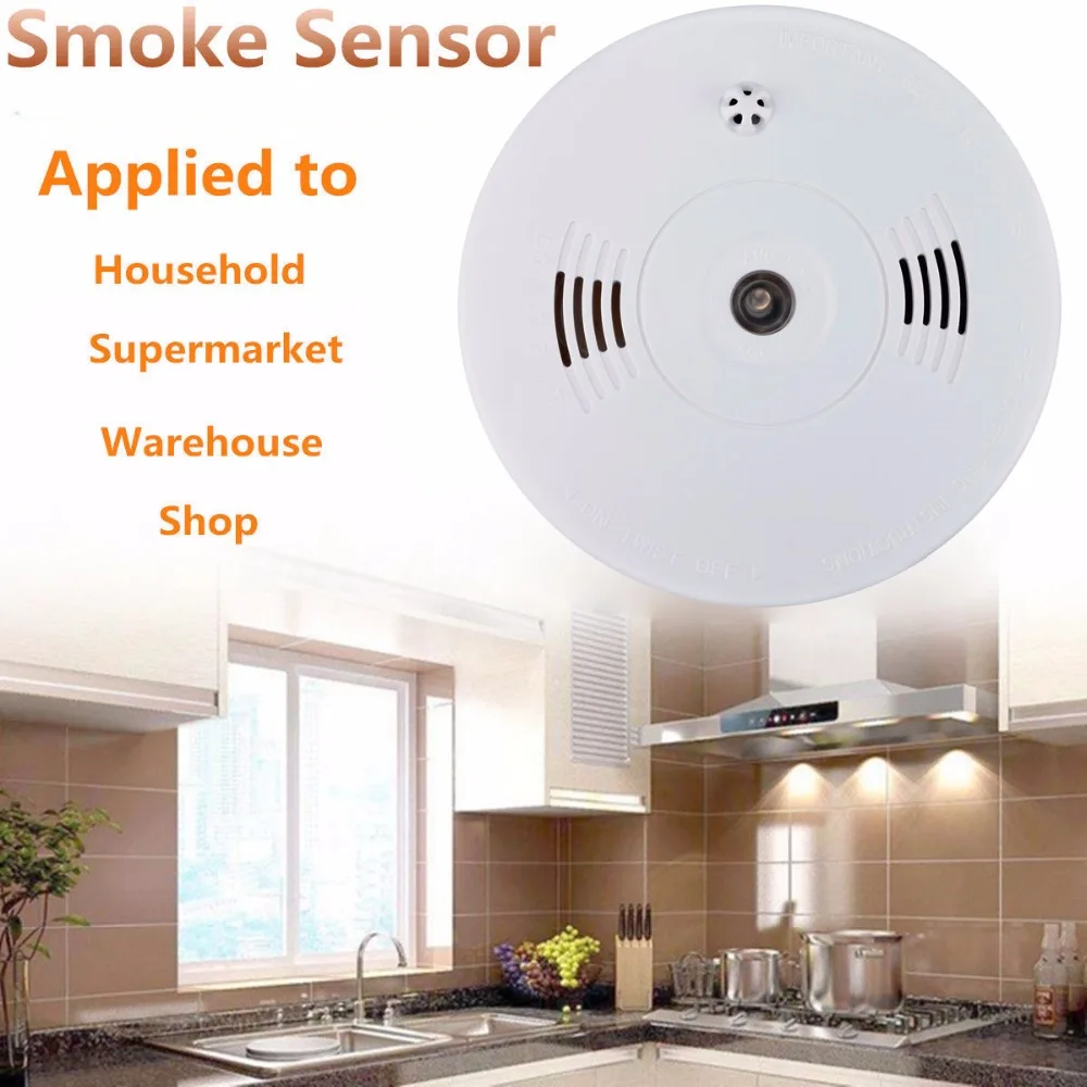 

Smoke Detector Smoke Alarm 433Mhz smoke detector alarm Photoelectric Sensor Detects For Home or Office Security Alarm System