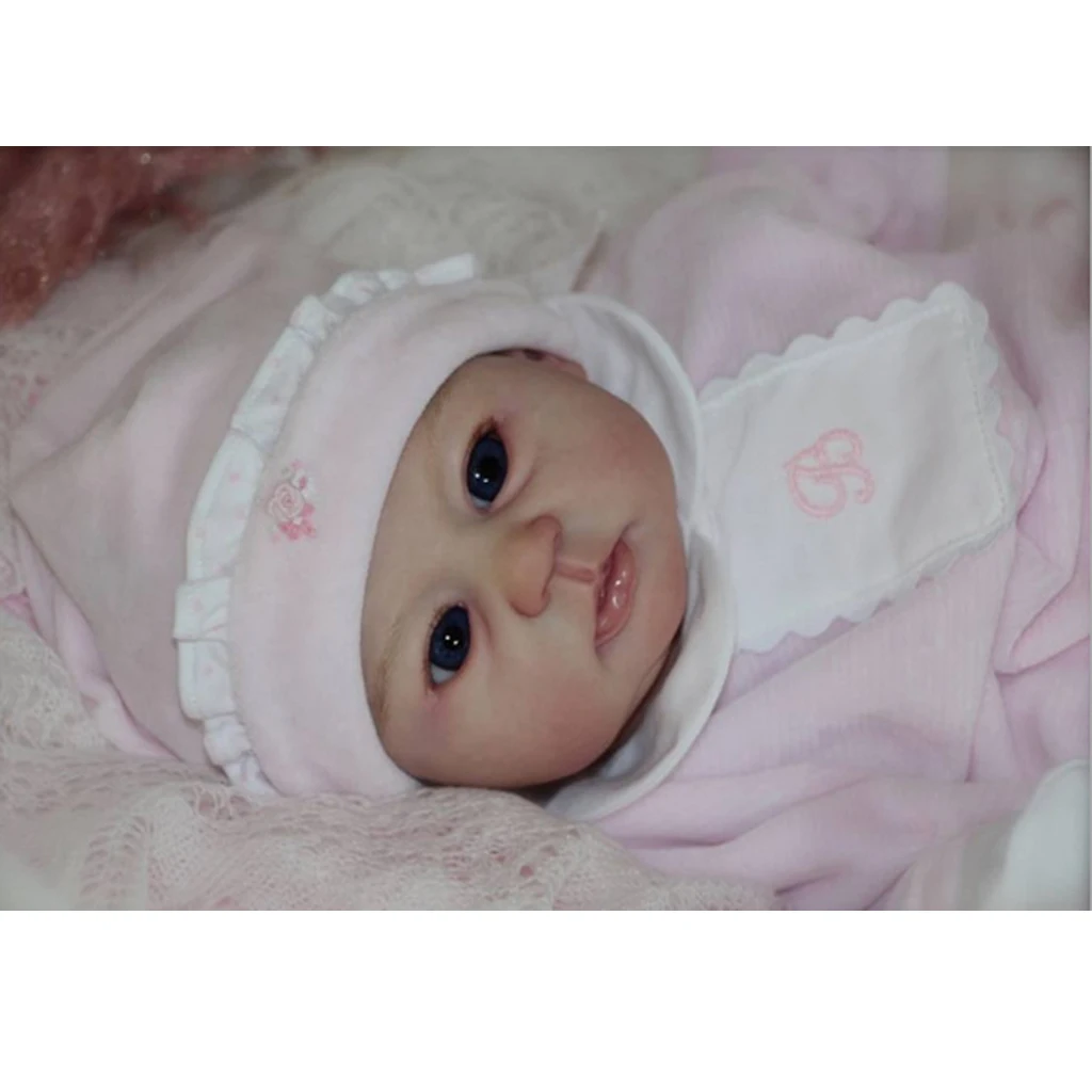 20inch Unpainted Reborn Kits Awake Baby Doll With Soft Silicone Head 3/4 Arms Full Legs Kids Gift Adult Collections #1