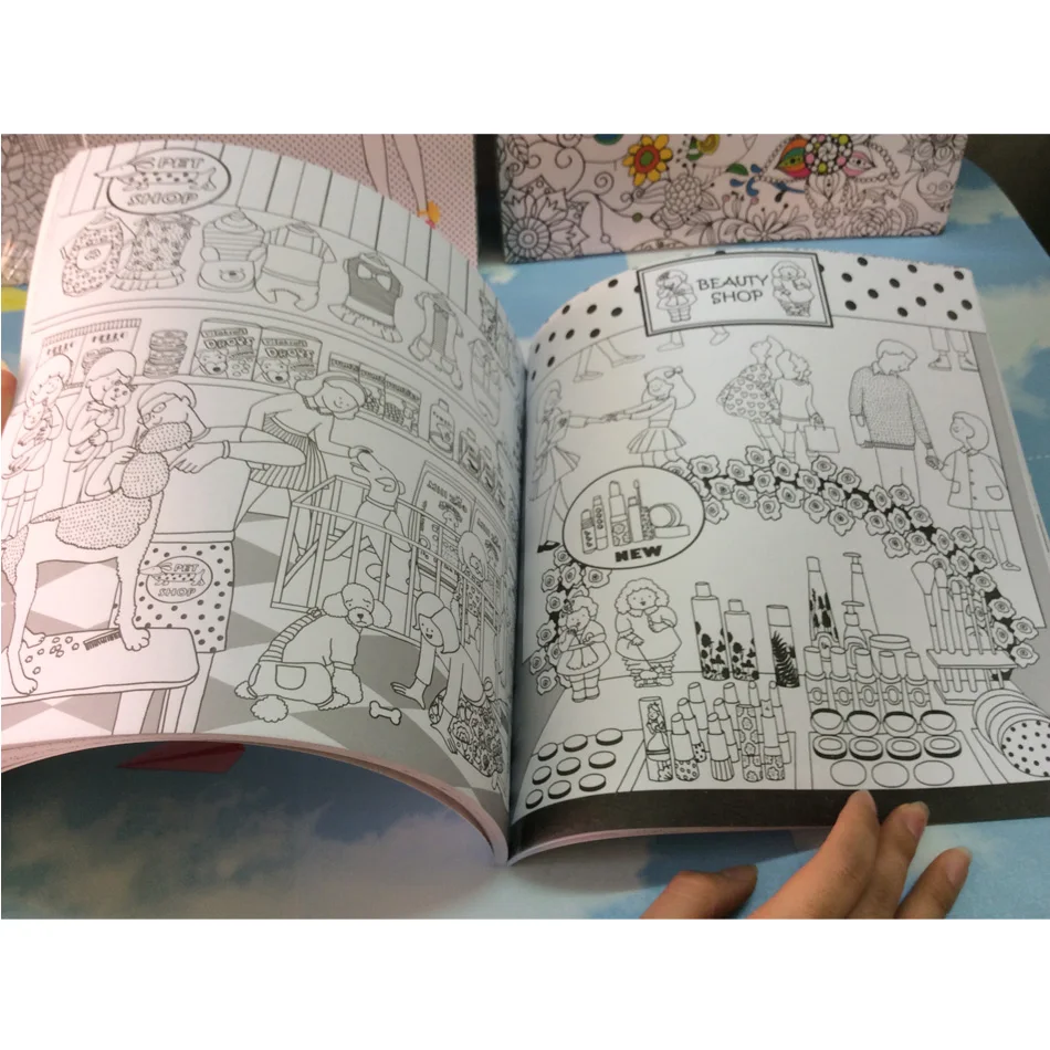 66 pages Around My Town Secret Garden Coloring Books For Adults Book Children Relieve Stress Graffiti Painting Drawing Book 66 pages Around My Town Secret Garden Coloring Books For Adults Book Children Relieve Stress Graffiti Painting Drawing Book