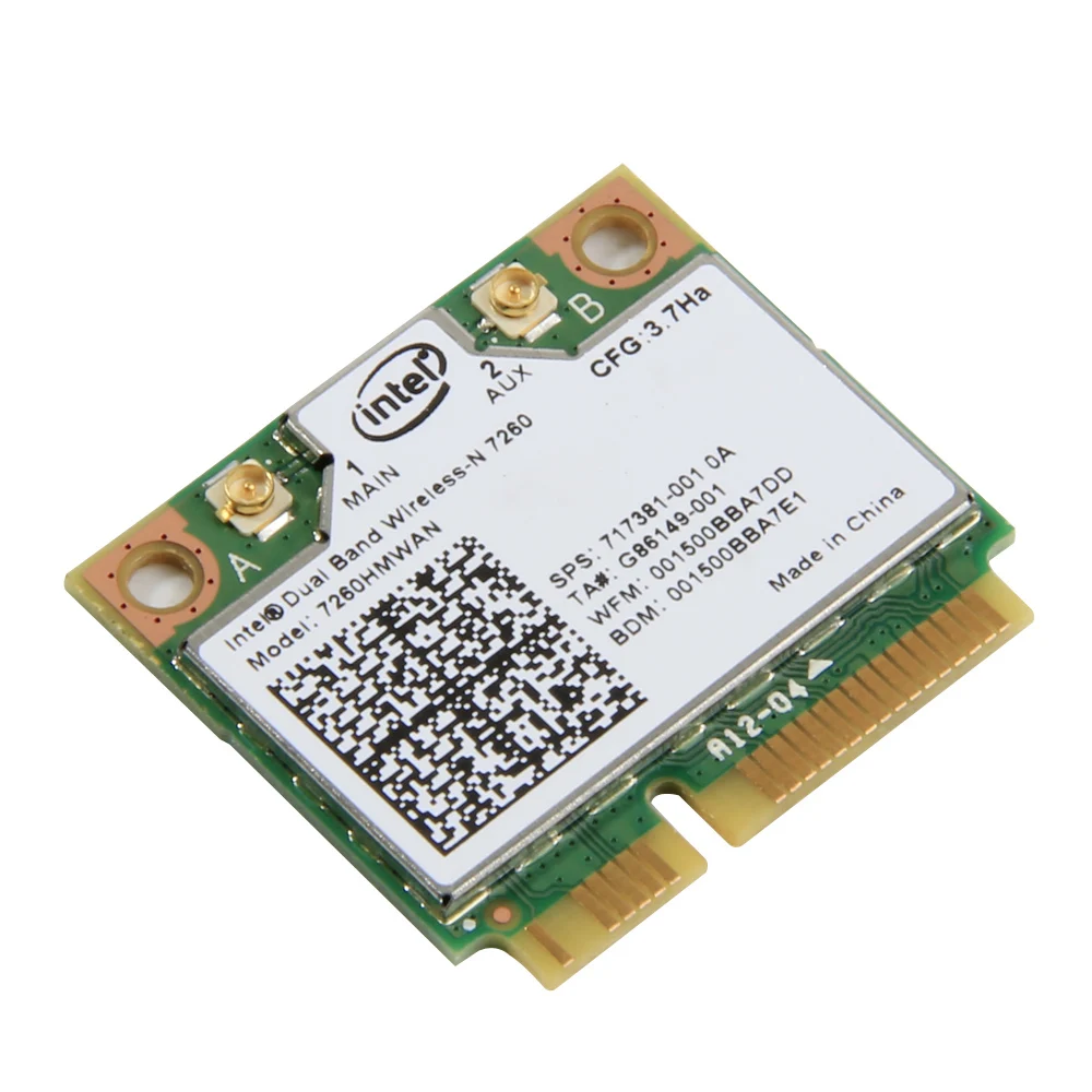 Беспроводной Wi Fi адаптер для Intel 7260HMW AN Mini PCI E Wifi карта 300 Мбит/с двухдиапазонный