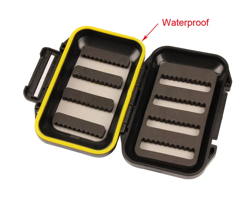 Spinpoler 1PC ABS Plastic Foam Double Side Fly Fishing Lure Fly Tying Boxes Artificial Insect Bait Hook Storage Box  (4)