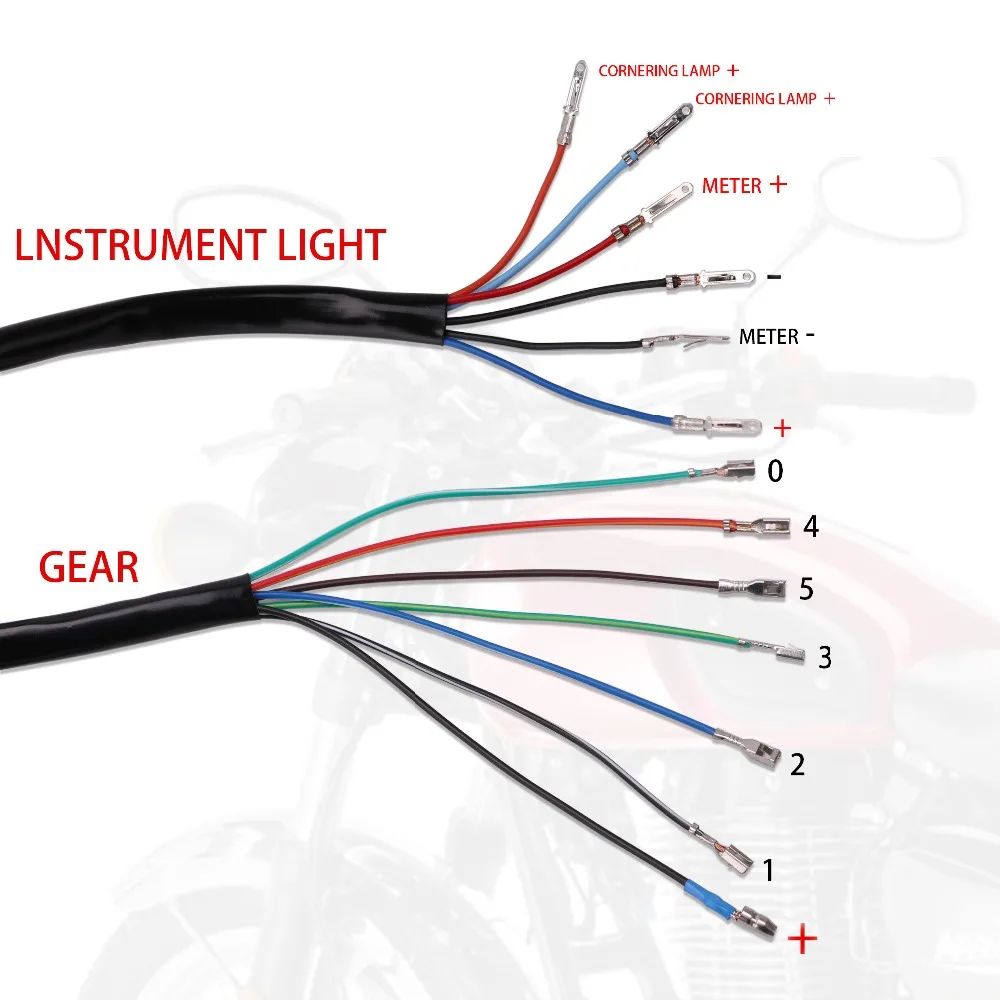 Free Shipping Universal Motorcycle Cafe Racer Speedometer odometer Gauge 0-160 km/u Instrument with LED Indicator