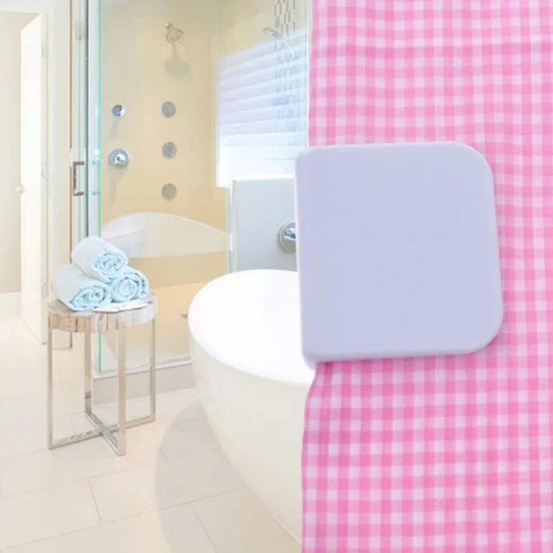 

2PCS Adhesive Fixation Shower Curtain Clamps U Shape Fixed Clip Household Bathroom organizer