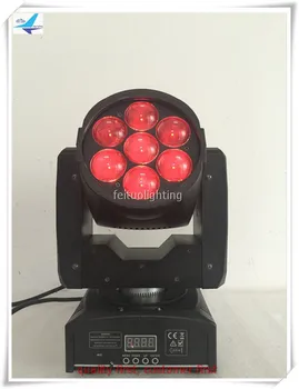 

(4/lot)Dj led light mini beem eyes zoom 7x12w led bee eye led moving head light