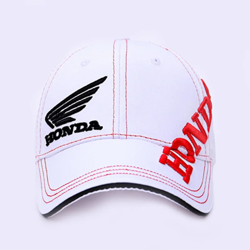 Moto GP Letters Honda Motocross Riding Hats 3D Embroidered Wing F1 Racing Cap Motorcycle Baseball Cap Snapback Sun Hat Men Women