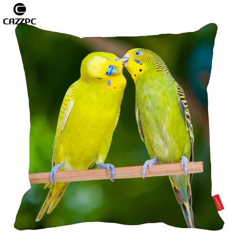 Пара любитель попугаев Птица на ветке принтом автомобиля декоративные Пледы