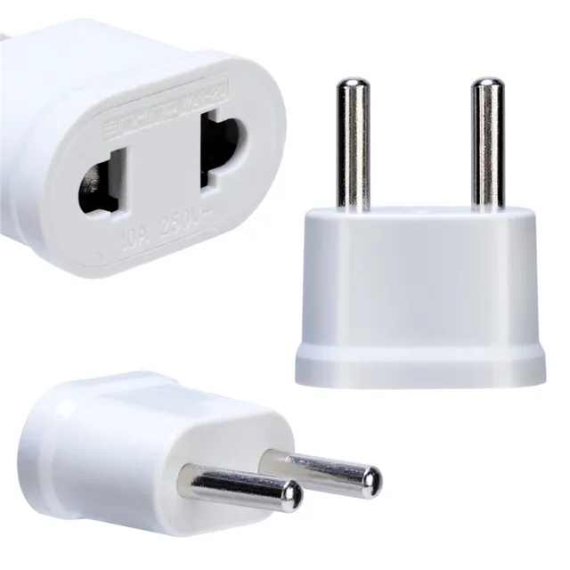 10pcs New Us Usa To Eu Europe Plug Adapter Ac Travel 10pcs New Us Usa To Eu Europe Plug Adapter Ac Travel Adapters Converter Wall Charger In Electrical From Consumer Electronics On