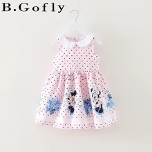 Одежда для детей от 0 до 10 лет костюм для малышей Детское летнее розовое платье принцессы с Минни Маус для маленьких девочек