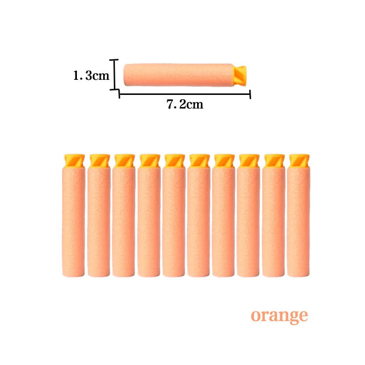 10 шт. TPR Универсальная головка 7,2 см мягкие пули для Nerf винтовка пистолет игрушка экологичный легкий безопасный заправка Дартс Детский подарок - Цвет: 1