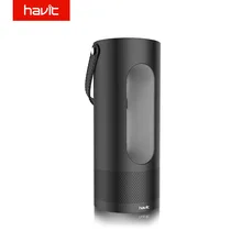 HAVIT 4000mAh Bluetooth Speaker Wireless Portable Power Bank LED Light Speaker 10W Double Subwoofers Touch Control Speaker M9