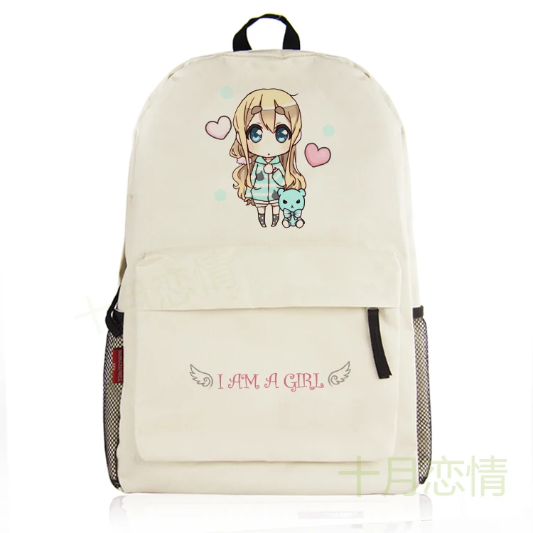 

2017 new college wind cartoon men and women leisure large capacity backpack travel package