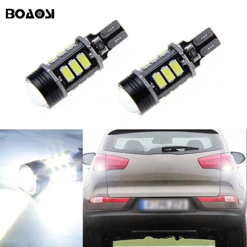 

BOAOSI 2x Canbus T15 LED Reverse Lights W16W 12SMD Car LED Back Up Rear Lamp For Kia rio sportage k2 k3 k4 cerato sorento soul