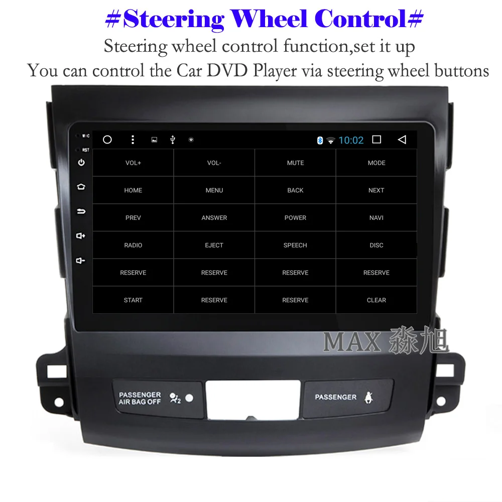 Top MAX 2G+32G Android 8.1 Car DVD Player for Mitsubishi Outlander 2006-2014/Peugeot 4007/Citroen C-Crosser Car Radio RDS GPS Map 4