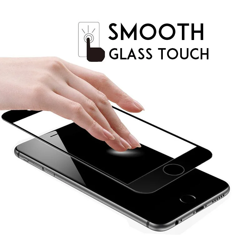 For-iphone-X-9H-Colorful-Full-Cover-Tempered-Glasses-For-iPhone-X-5-SE-5C-5S7993