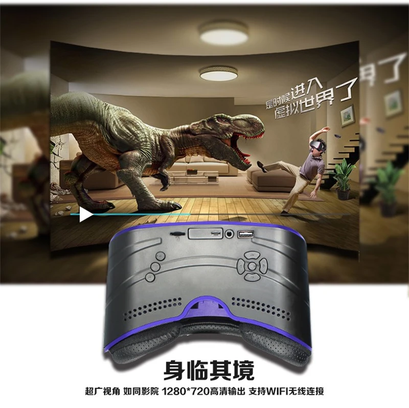 Гарнитура Glavey All in one VR работает без смартфона: HD IPS экран разрешение 720*1280 Wifi и Bluetooth