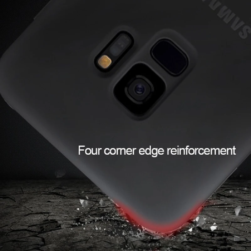 Силиконовый чехол для Samsung S9 S 9 Plus 100% оригинальная задняя крышка 360 роскошный