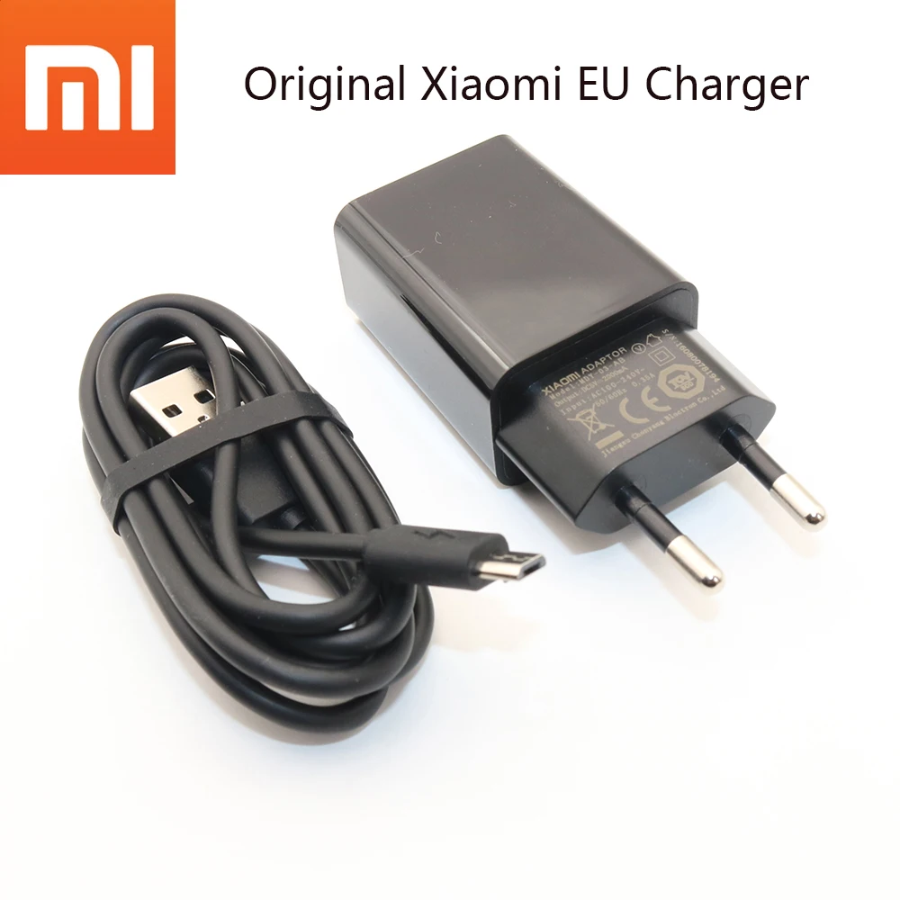 

Original XIAOMI Charger for XIAO MI 4 3 2 Note4 X Max Redmi pro 1S 2S 3 3S 3X NOTE 3 4 4A 4X 5 5V 2A Adapter & Micro USB Cable