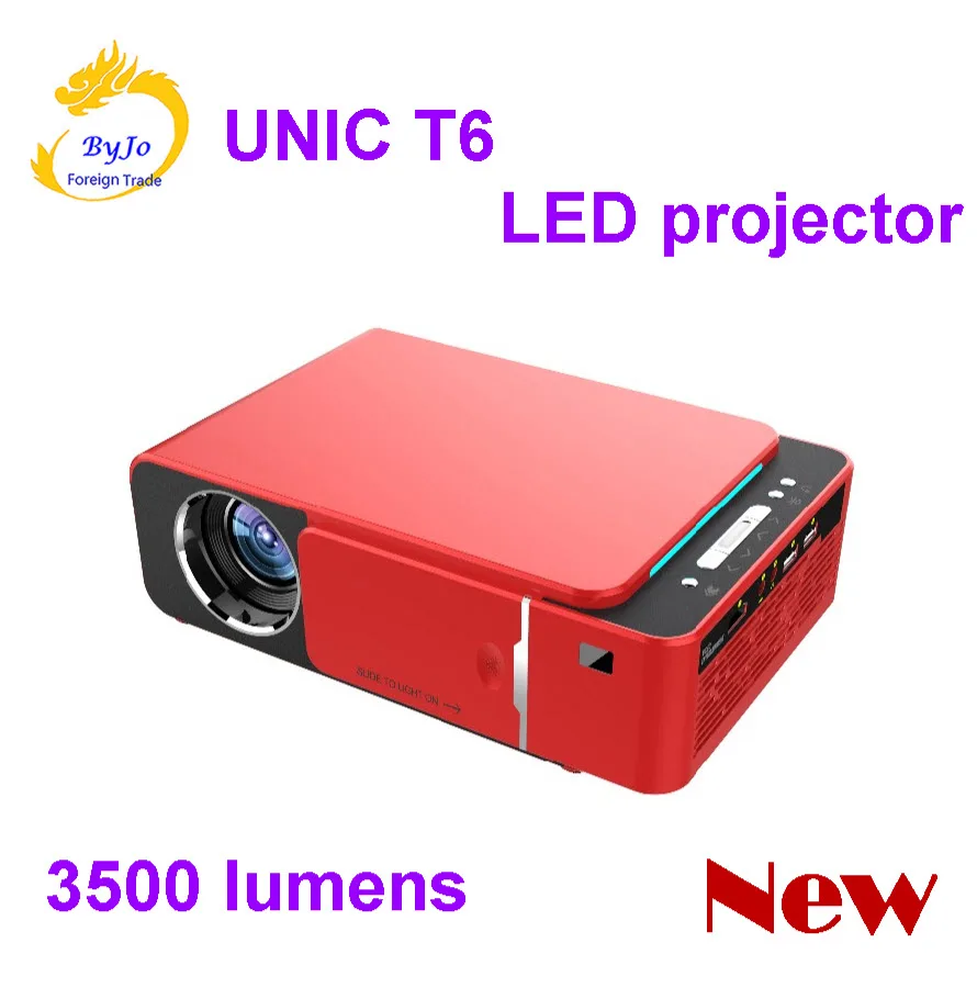 

2019 New Original T6 1280x720 LED Projector 3500 lumens Short throw projector Keystone correction USB HDMI VGA AV Home Theater