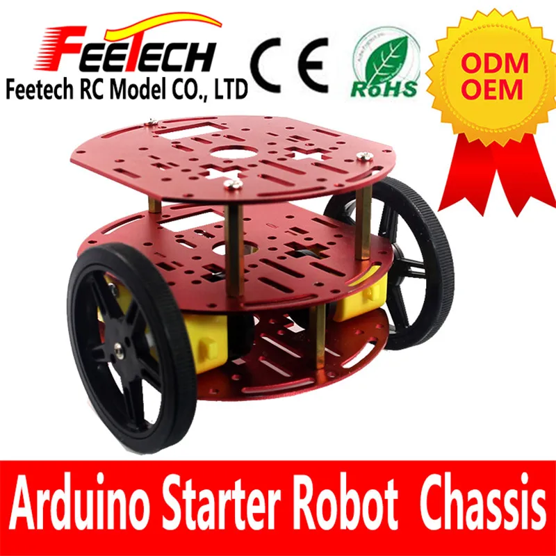 

FEETECH rduinos 2wd Car robot Starter Kits robot chassis FT-DC-003 arduinos starter kit for arduinos science education