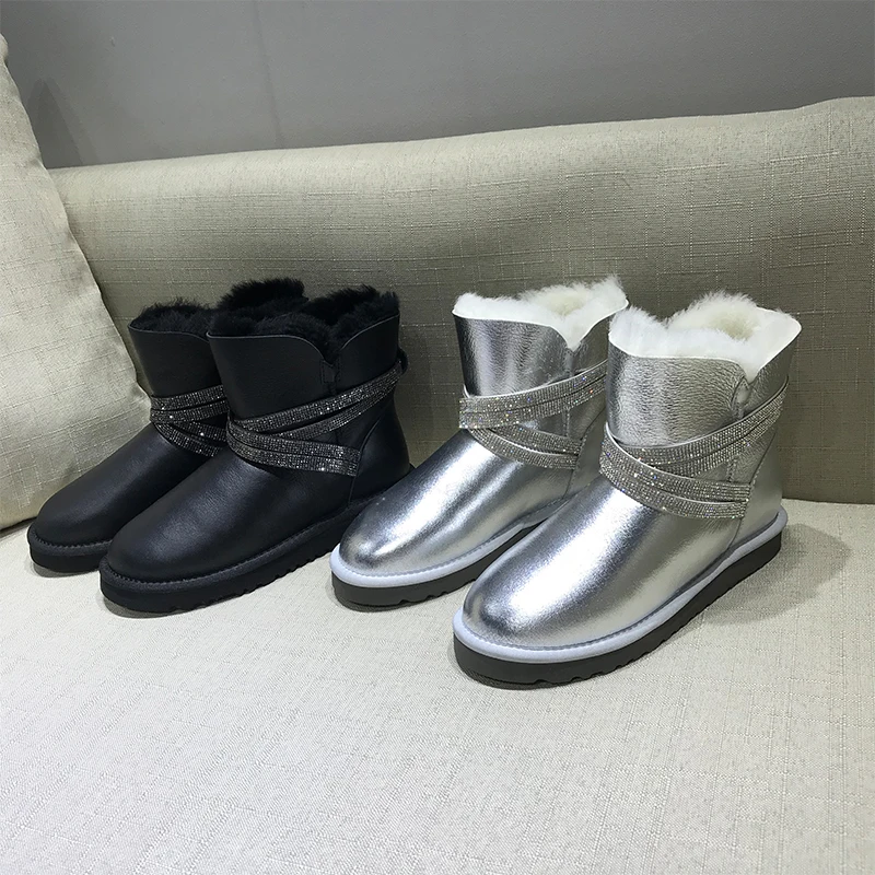 

New fur boots women scarpe donna invernali buty zimowe damskie sepatu wanita winter boots women
