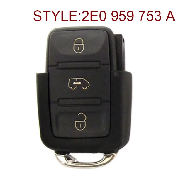 

3 Buttons 434 MHz Flip Flip Remote Key for VW - 2E0 959 753A