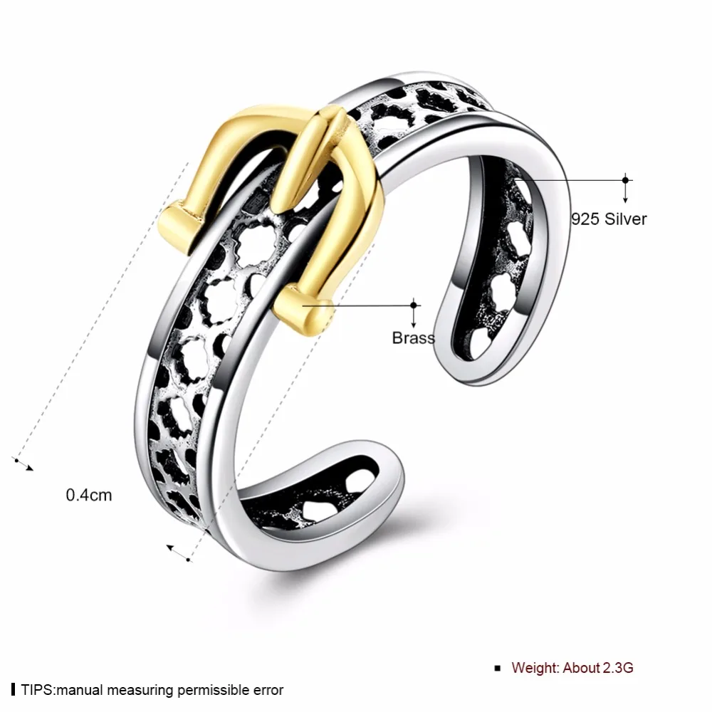 Adjustable Brass 925 silver Rings For Women Classic Anniversary Gift 2018 New Arrival Big Sale Price $4.99 (jewelora RI103548)