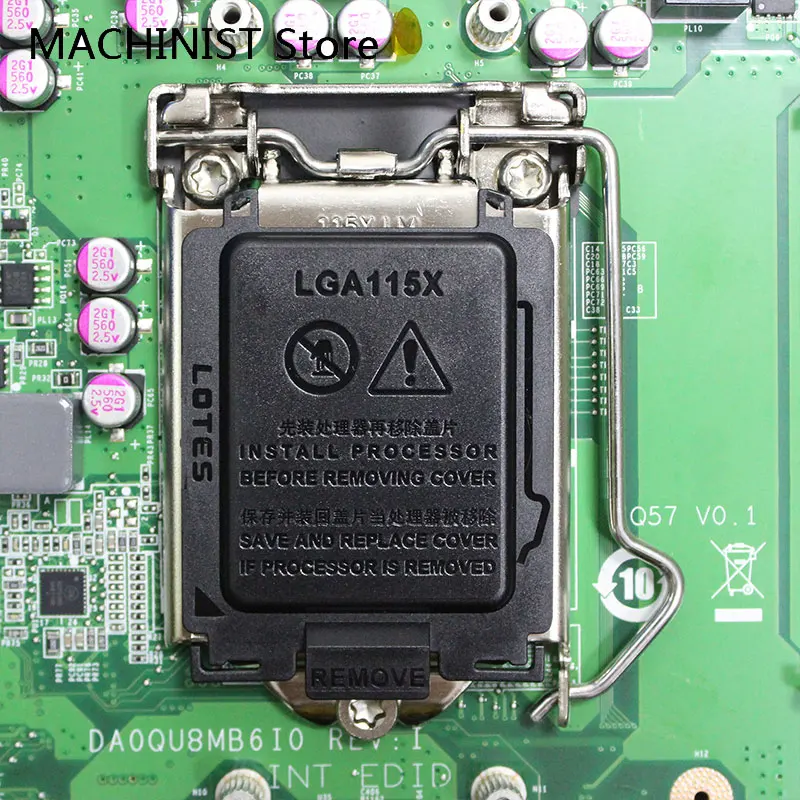 Оригинальная материнская плата для Lenovo AIO M70Z M90Z M92Z M9000Z IQ57 Q57 DDR3 LGA1155 DA0QU8MB6I0