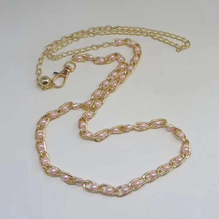 style8-Pink Коллекция, женские ремни серебристого цвета с бахромой, модный пояс на бедрах, высокая талия, Золотая узкая металлическая цепочка для женщин Ceinture Femme - Цвет: style8-Pink