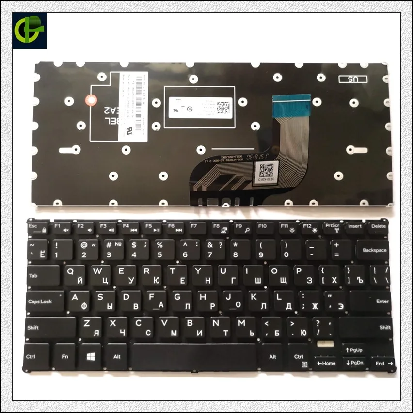 

Russian Keyboard for Dell Inspiron 11 3000 Series 11 3162 3164 3168 3169 3179 P25T D1208R Laptop 0G96XG DLM14J6 RU