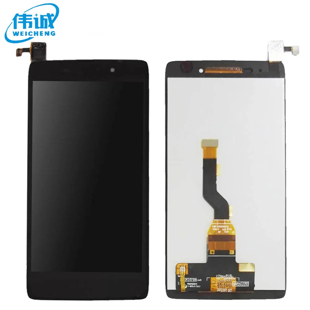 imágenes para 1 UNIDS WEICHENG Original LCD Para Alcatel One Touch Ídolo 3 OT6039 6039 Pantalla LCD con Digitalizador de la Pantalla Táctil Assemblely negro imágenes para 1 UNIDS WEICHENG Original LCD Para Alcatel One Touch Ídolo 3 OT6039 6039 Pantalla LCD con Digitalizador de la Pantalla Táctil Assemblely negro