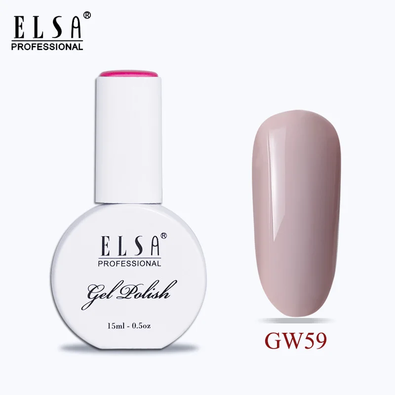 Elsa 15 мл DIY Гель-лак для ногтей Французский стиль УФ-набор гель-лаков для ногтей отмачиваемый 120 цветов серия лак для ногтей телесный цвет гель - Цвет: GW59