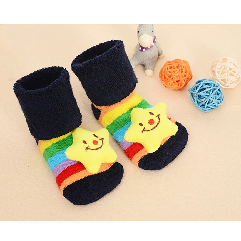 Детские хлопковые носки ярких цветов носки для маленьких мальчиков и девочек спортивные детские носки нескользящие Короткие Детские Носки с рисунком для мальчиков и девочек