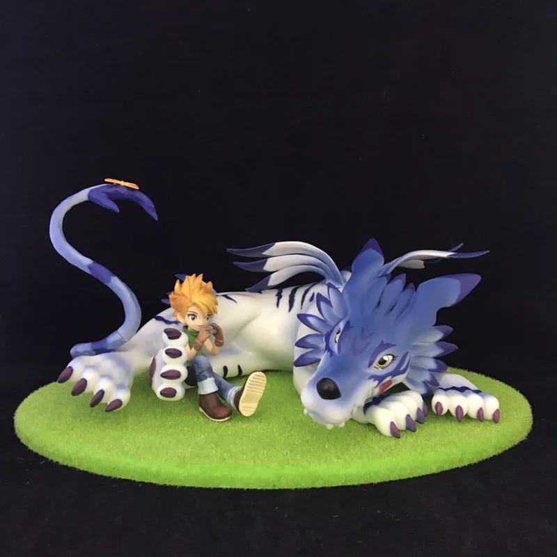

Free Shipping 5" MH Anime Digital Monster Garurumon & Ishida Yamato Boxed 13cm PVC Action Figure Collection Model Doll Toys Gift