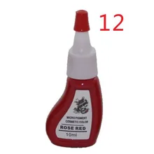 Розовый Красный Цвет Профессиональные татуировки перманентный макияж Пигмент 10 мл/бутылка косметические чернила для татуировки краски бровей губ 5 шт