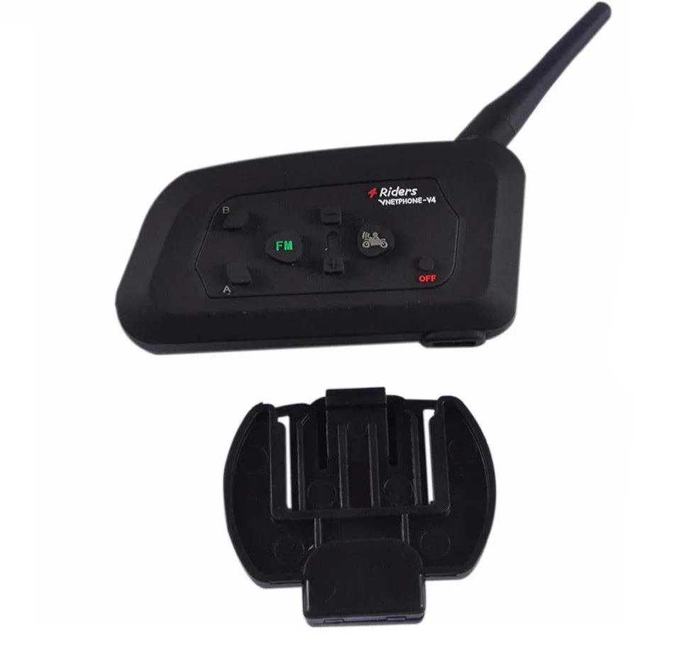Football Referee Intercom BT Headset 4 Communicators 1200M Full Duplex Bluetooth Interphone V4C Ear Headphone Walkie Talkie 1PCS05