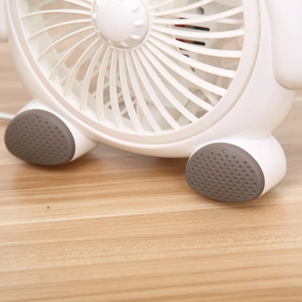 220 V ventilador de escritorio mini lindo baymax forma ventilador viento natural/estándar viento velocidad ajustable del ventilador eléctrico