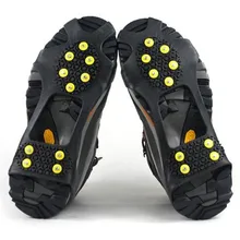 10 пар Нескользящая накладка на подошву для альпинизма противоскользящие бахилы шипованные протекторы скобы шипы на обувь для льда