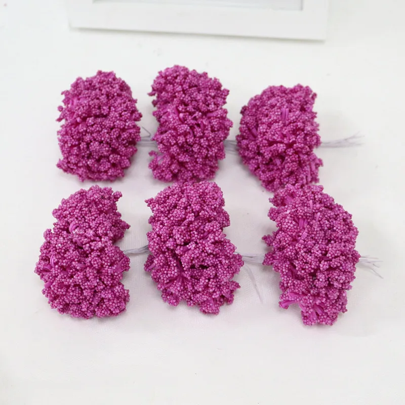 Flone Mini Fake Fruit Small Berries Artificial Flower Cherry Stamen Bouquet Wedding Christmas Party Xmas Decor Art Floral (4)