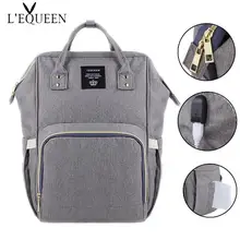 Lequeen USB Водонепроницаемая Детская сумка для пеленки рюкзак для беременных мода путешествие в мумию подгузники сумки большой емкости сумка для детской коляски