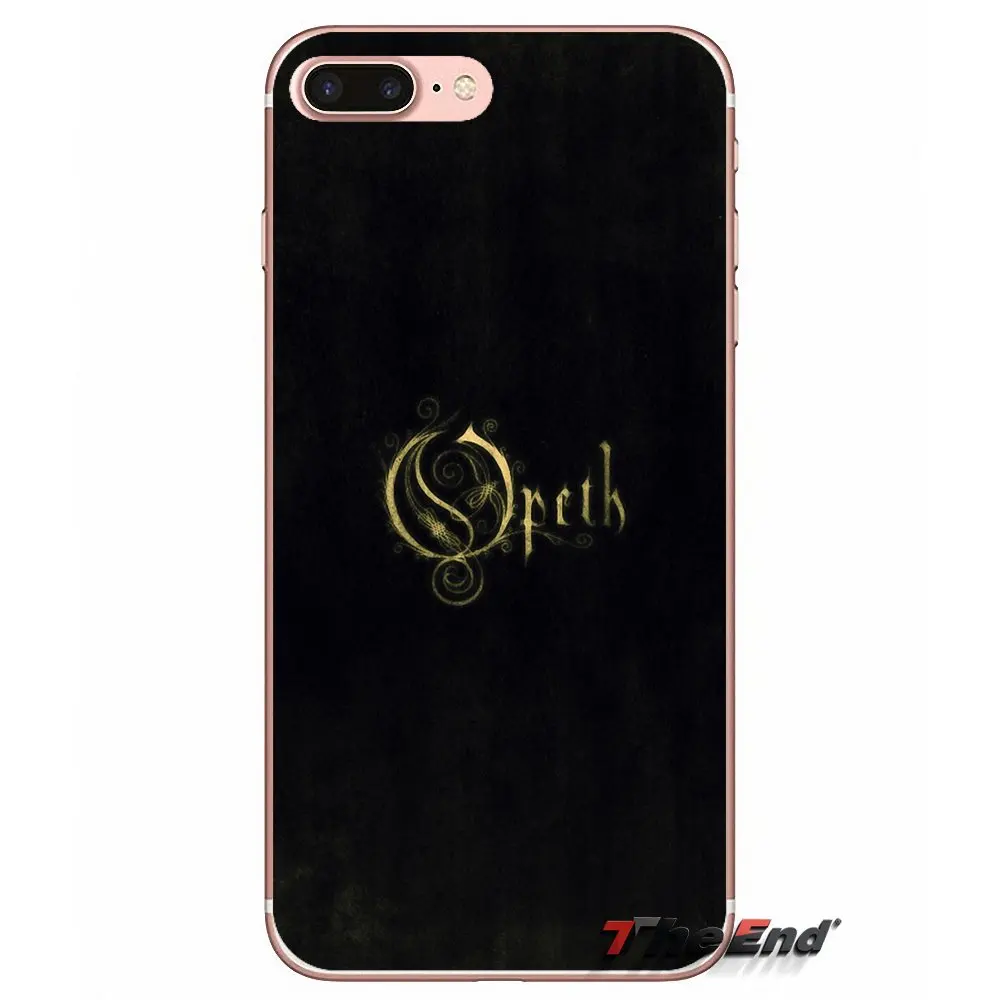 Opeth Экстрим Металлический Ремешок логотип мягкий Чехол для iPhone X 4 4S 5 5S 5C SE 6 6S 7 8 Plus