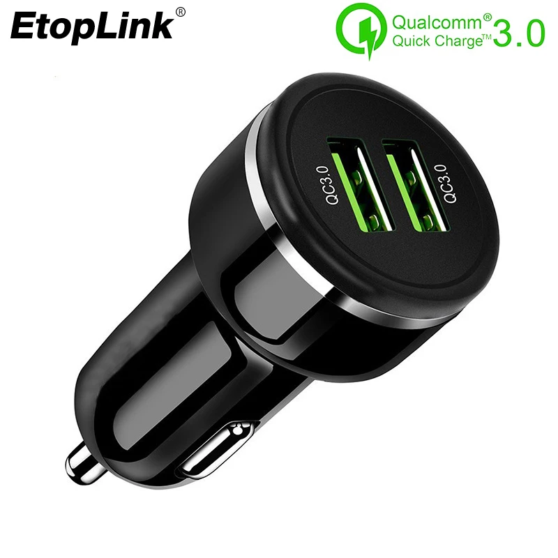 Aliexpress.com : Buy EtopLink Car Charger Dual USB Quick Charge 3.0 QC3