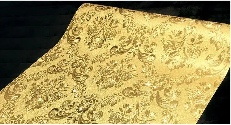 ouro damasco papel de parede barra ktv