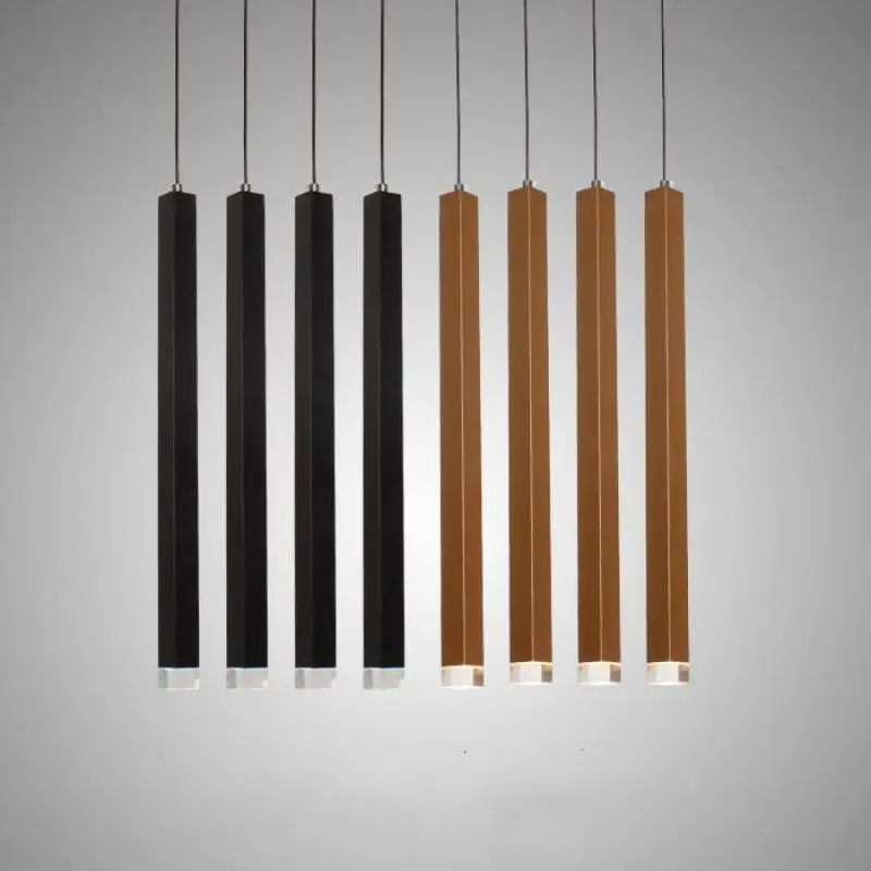 Dining Room Single Ended Led Pendant Lamp Creative Personality Art Concise Fashion Gold Light Kitchen Island Lights | Лампы и