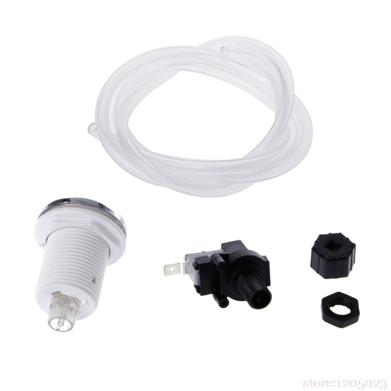 

NEW 16A On Off Push Air Button Switch Jet Tool Set Bath Spa Tubing Kits For Home Tools