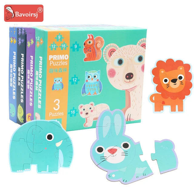 Educational Games Toddler Toys Paper Puzzle Cartoon Kids