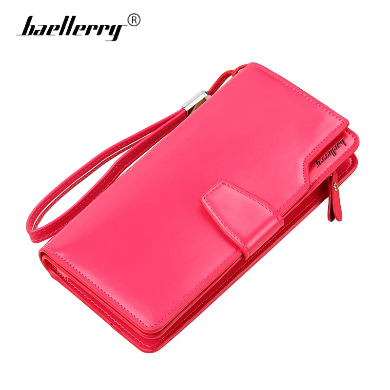 

Baellerry Large Capacity Wallet Women Rose Red Long Purse Womens Wallets Female Purses Lady Clutch Card Holder Phone Money Bag