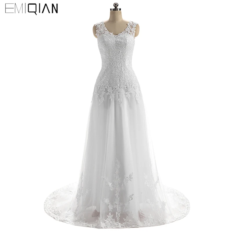 high-quality-elegant-a-line-v-neck-cap-sleeve-court-train-tulle-wedding-dress-backless-appliques-lace-bridal-gowns-cheap